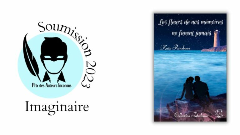 Couverture du roman : On y voit un couple enlacé sur une digue en bord de mers. Un squelette est dessiné sur la pierre juste derrière eux. Au loin, un phare. Le tout sous un ciel étoilé