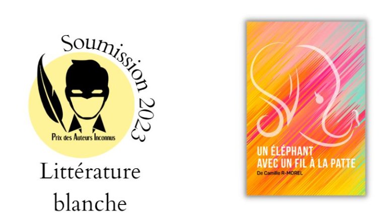 Couverture du roman : Sur un fond bleu turquoise strié d'un dégradé d'orange et de rose fuchsia, on voit le dessin stylisé d'une tête d'éléphant de profil