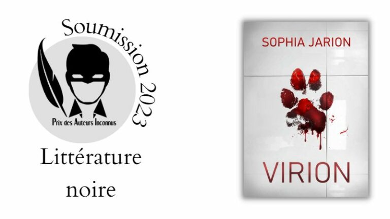 Couverture du roman : sur un fond gris très clair, on voit la trace d'une patte d'un chat qui a visiblement marché sans du sang