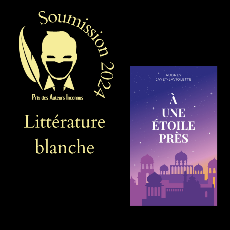 Couverture du roman À une étoile près d'Audrey Jayet-Laviolette. Sur un fond de ciel étoilé se dessinent les silhouettes de minarets